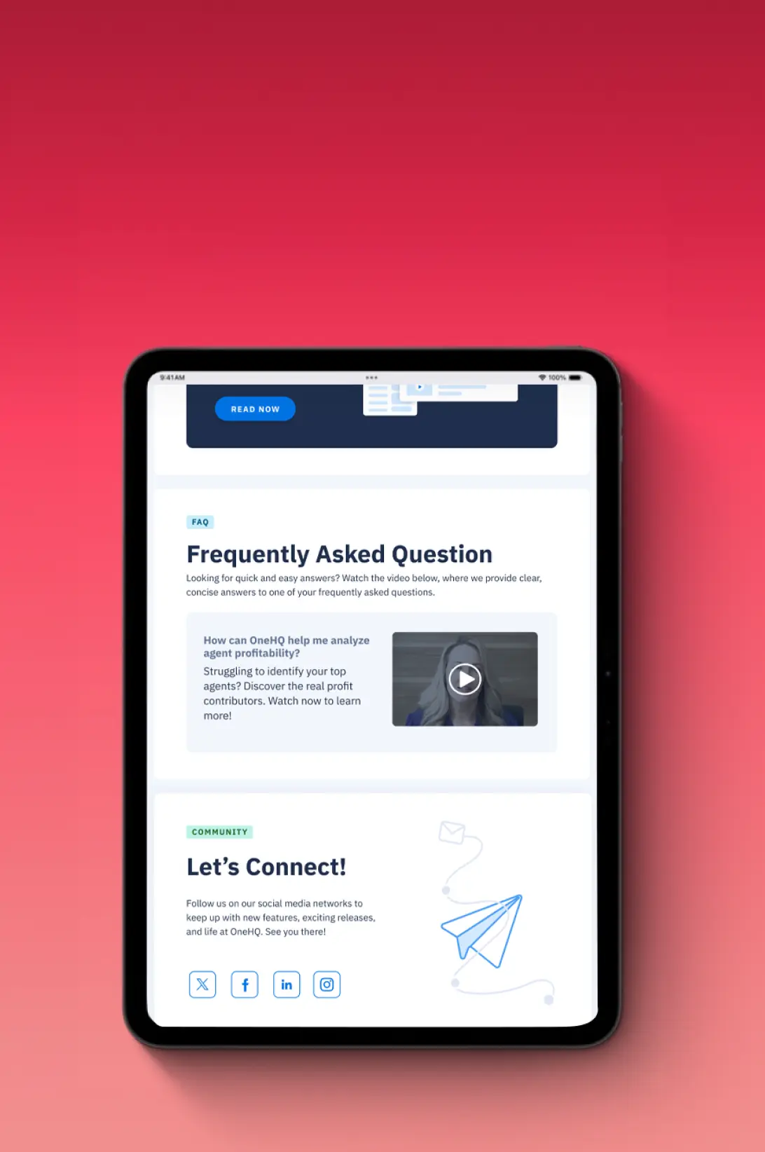 Receive the latest updates and product news.  